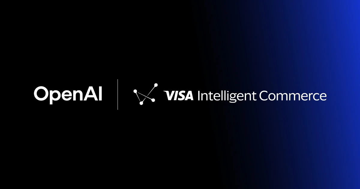 Grafica della partnership tra Visa e OpenAI