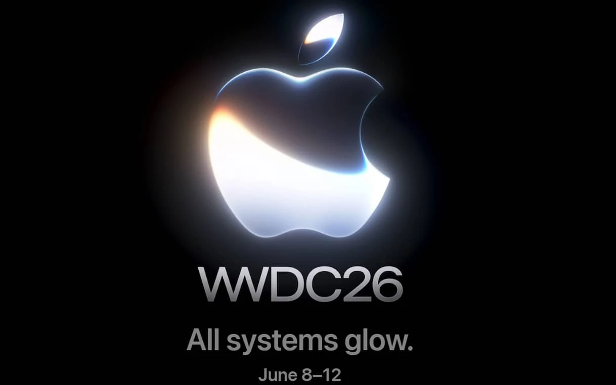 Il logo del WWDC 2026 con la scritta All systems glow