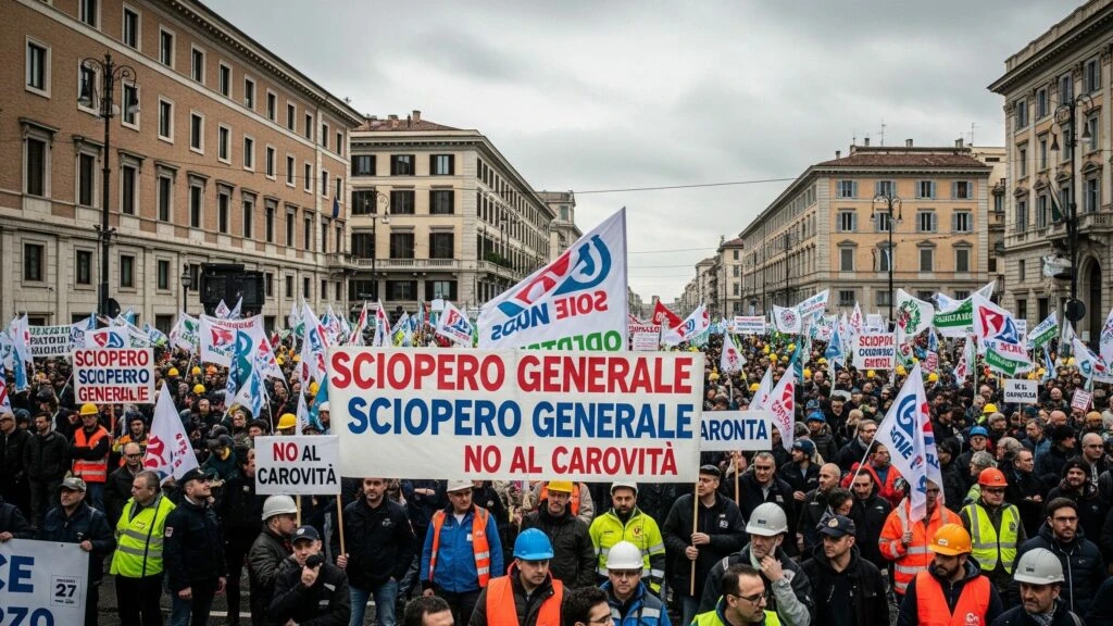 Lavoratori in sciopero per il rinnovo dei contratti