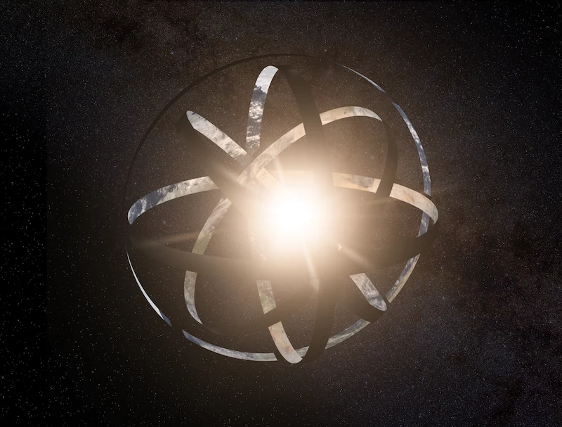 Rappresentazione artistica di una sfera di Dyson attorno a una stella