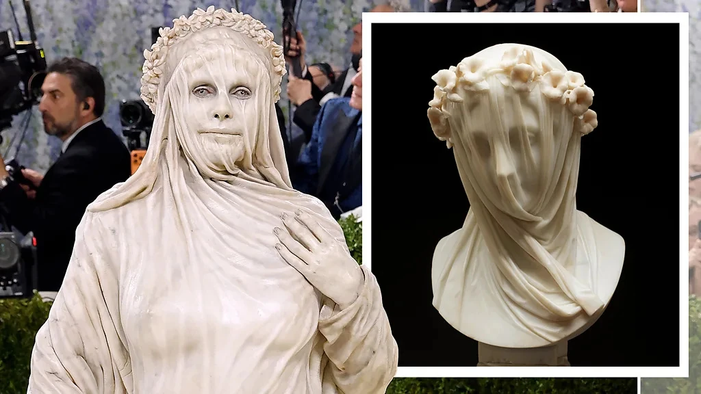 Look del Met Gala 2026 ispirato alla scultura velata e all'arte classica