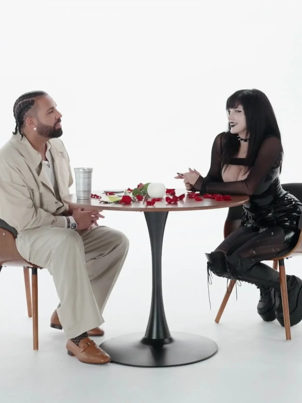 Drake e Pinkchyu durante lo speed dating su Kick