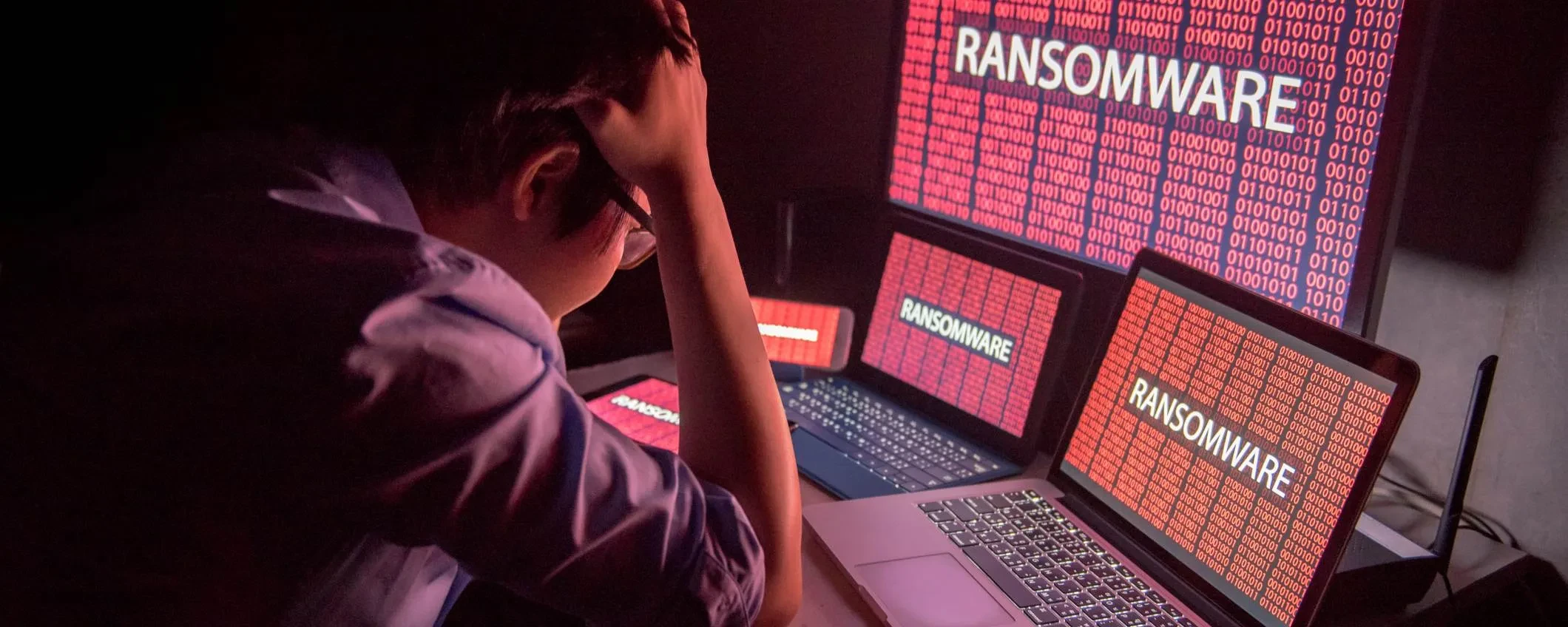 Illustrazione concettuale di un attacco ransomware