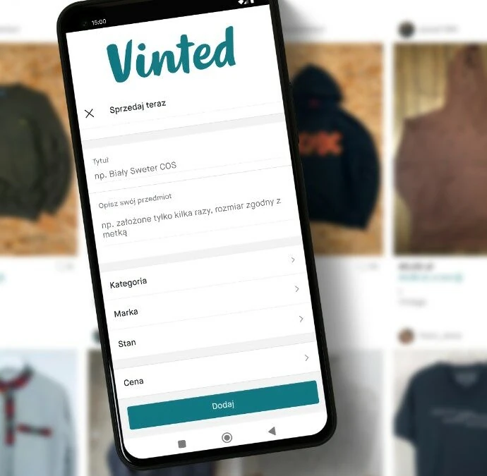 L'app Vinted per la rivendita, dove i pezzi Thun vengono rimessi in vendita a prezzi maggiorati