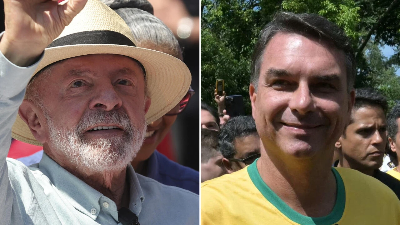 Lula e Flávio Bolsonaro nel giorno del voto, 4 ottobre 2026