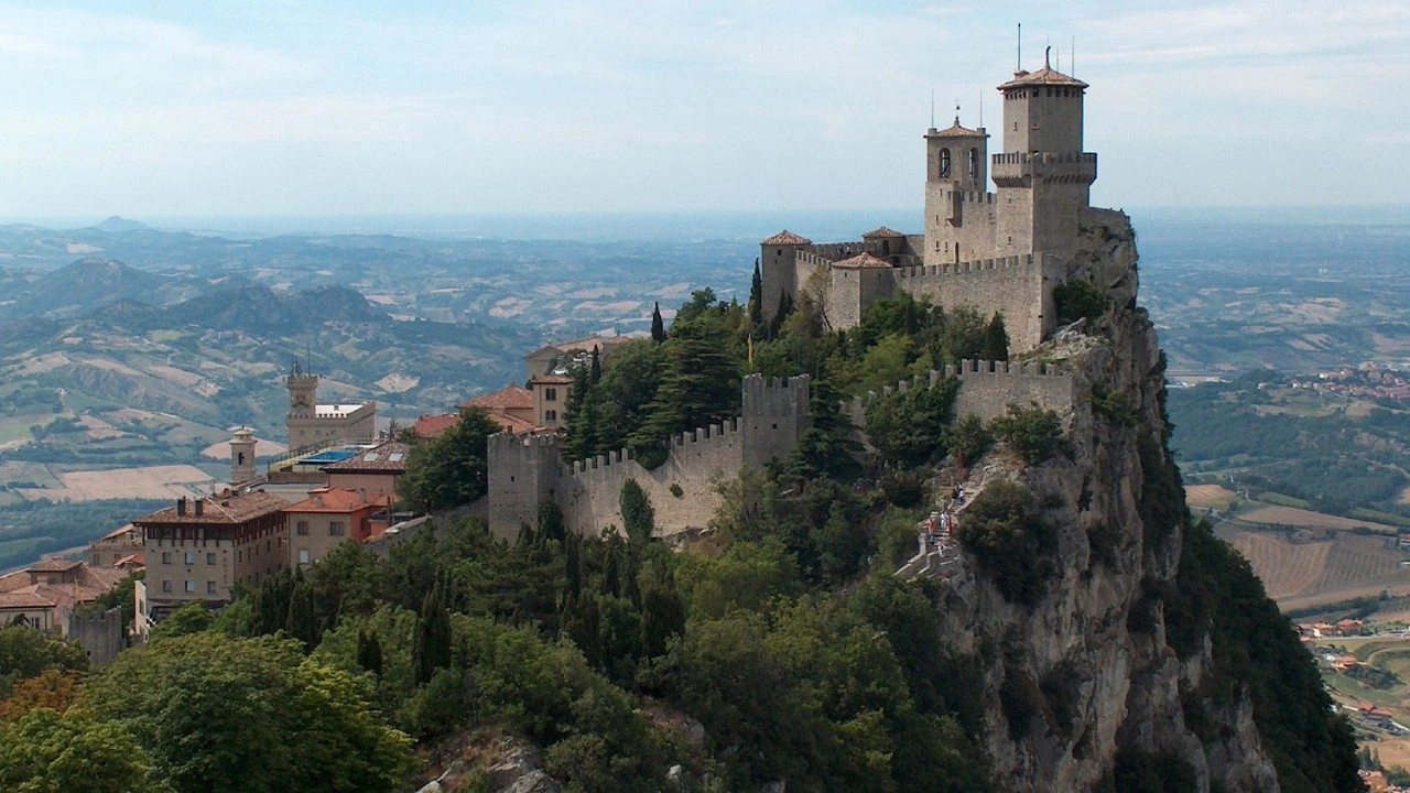 La rocca della Guaita sul Monte Titano, San Marino