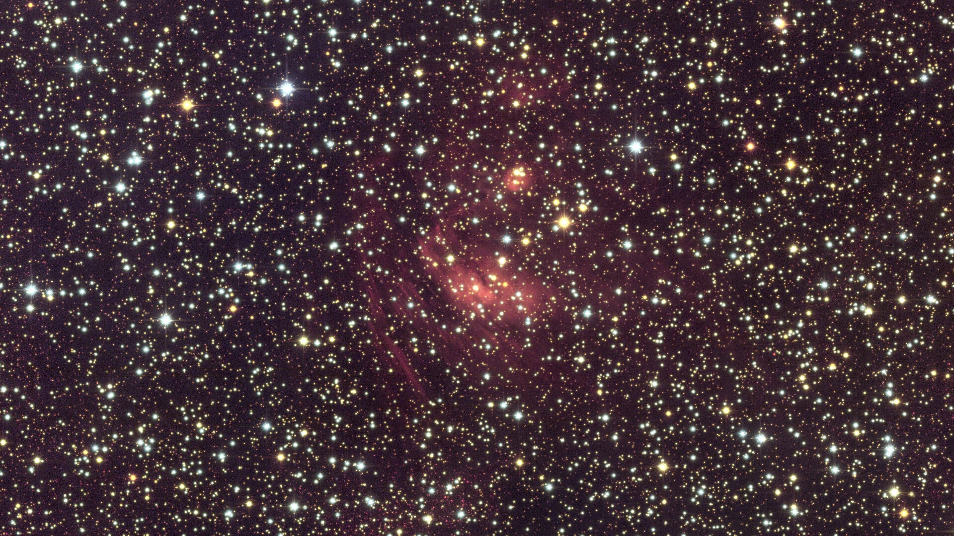 Nebulosa nel rigonfiamento galattico fotografata da Euclid