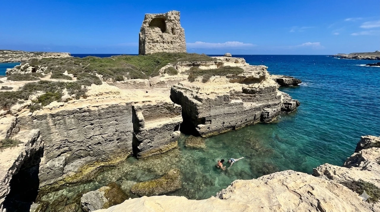 Il mare di Santa Caterina di Nardò, nel Salento ionico